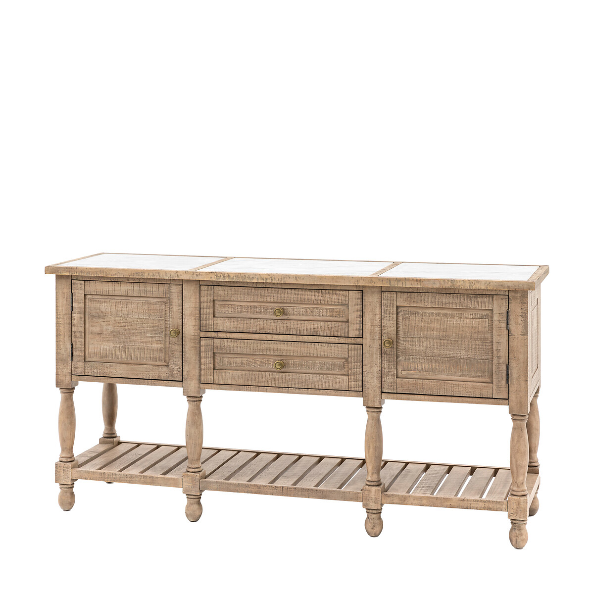 Vinton Marble and American Pine Sideboard natural, ÉDITÉ