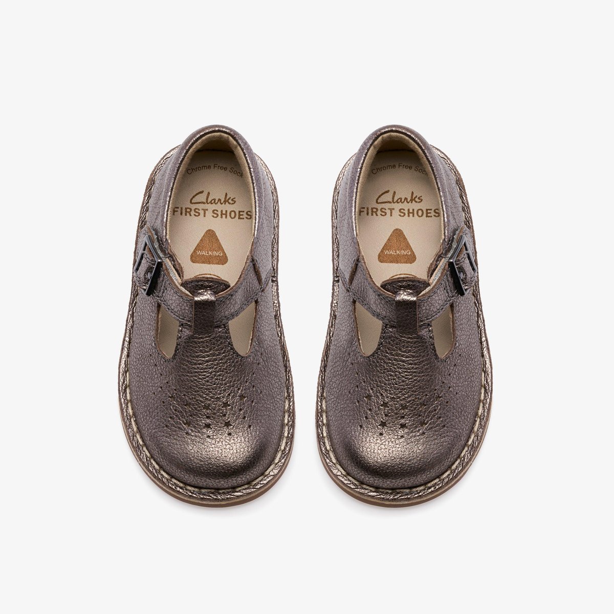 Escarpins Cuir Coupe Large JOYFUL SKIP T gris, CLARKS