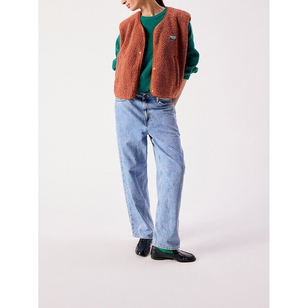 Veste courte sans manches HOKTOWN terre cuite, AMERICAN VINTAGE