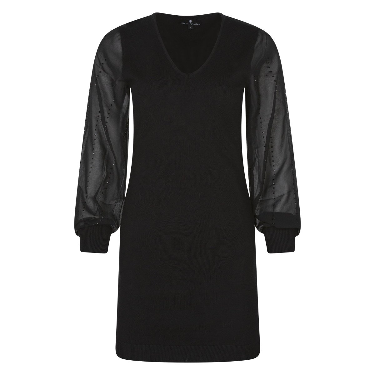 Robe courte ajustée noir, FREEMAN T. PORTER