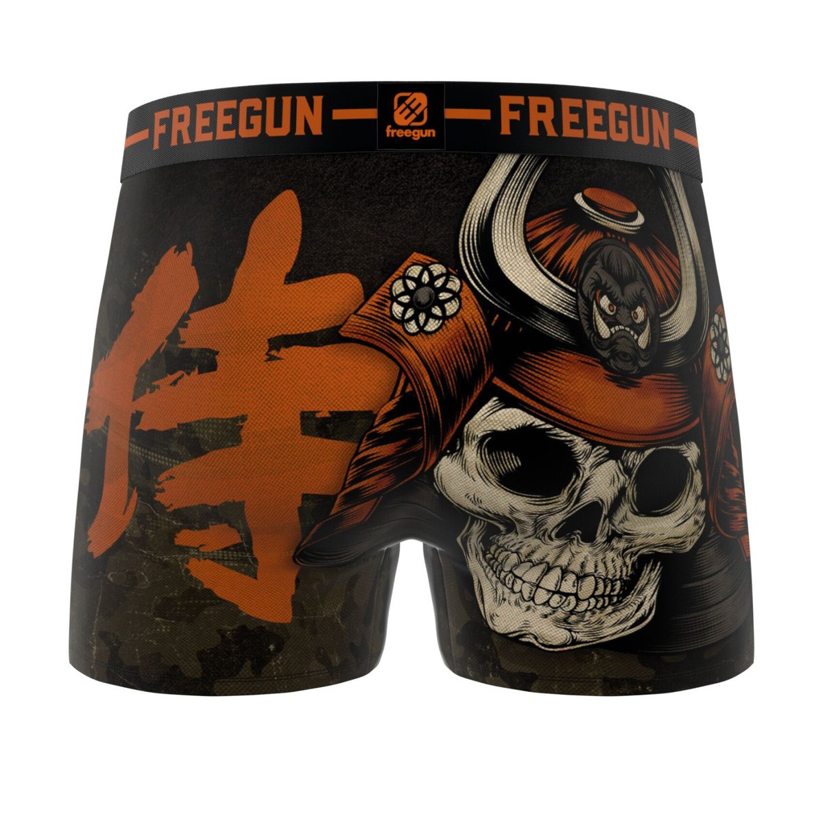 Lot De 3 Boxers Microfibre vert/noir/jaune/doré/marron/rouge/gris, FREEGUN