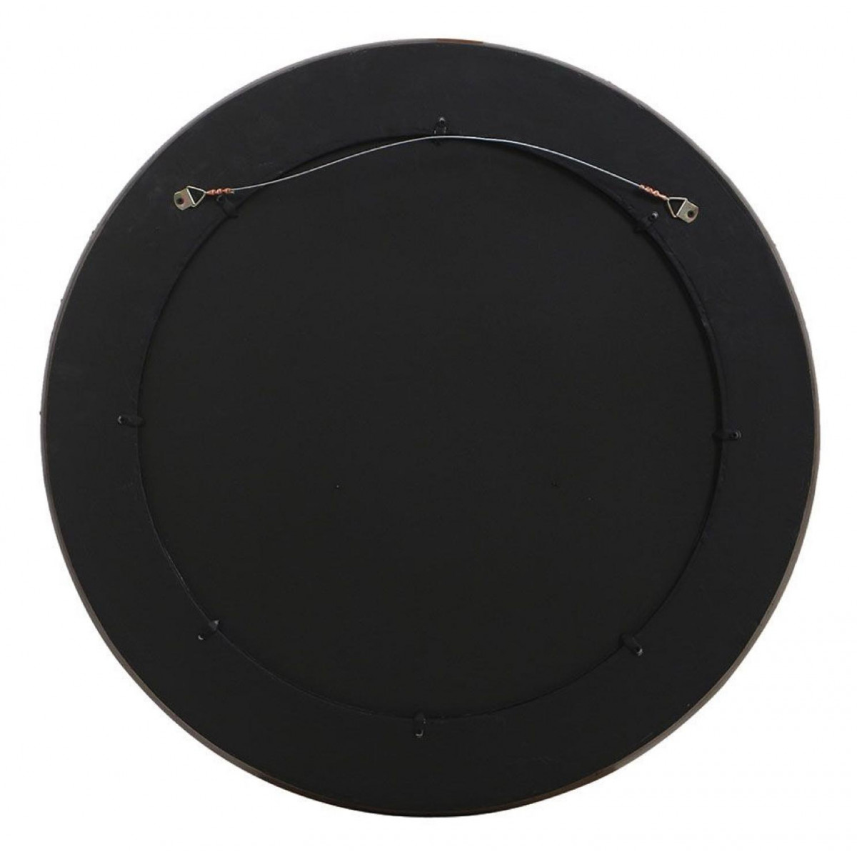 Miroir rond argenté vieilli - CHARME gris, INTERIOR'S