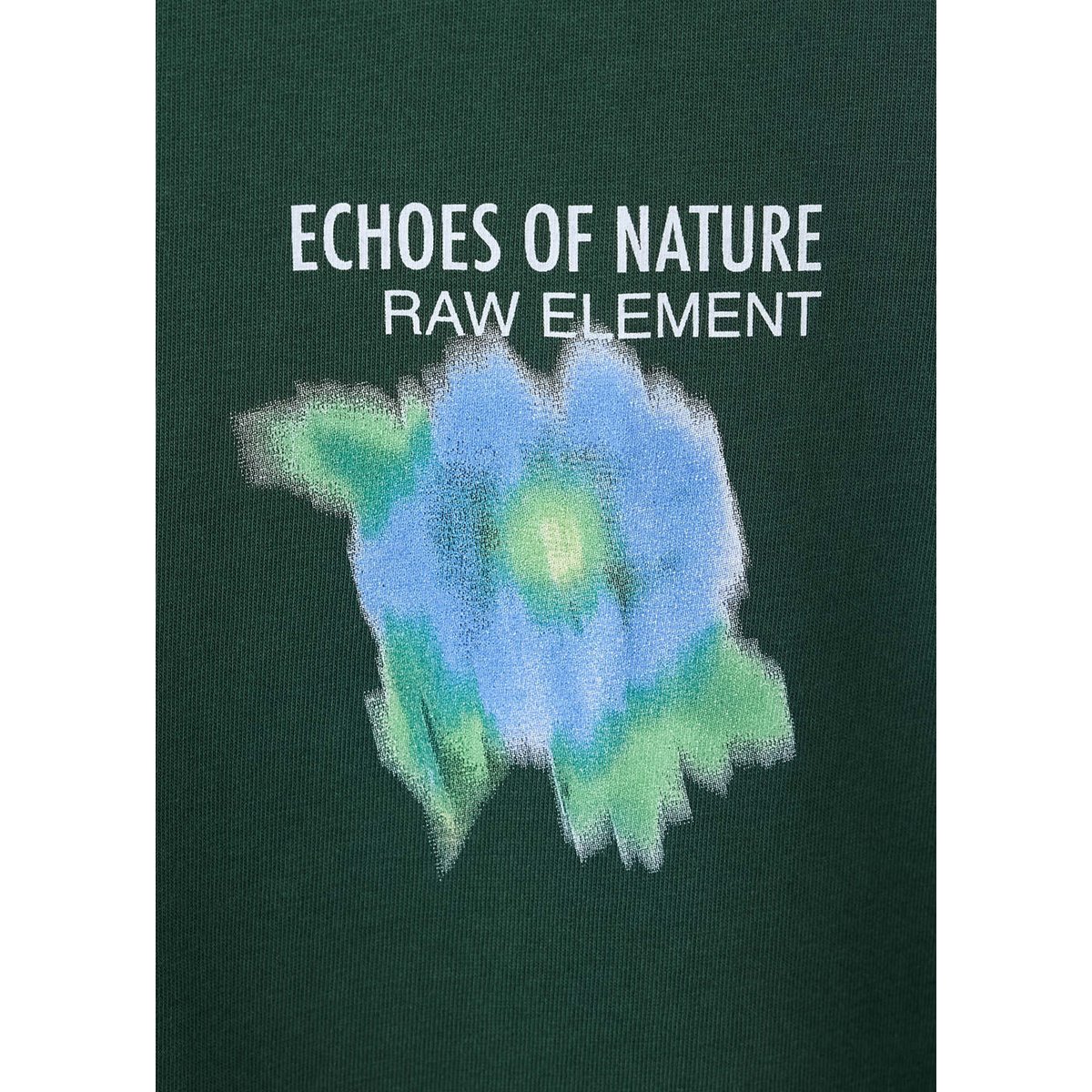 T-shirt 100 % coton imprimé vert billard, MANGO MAN
