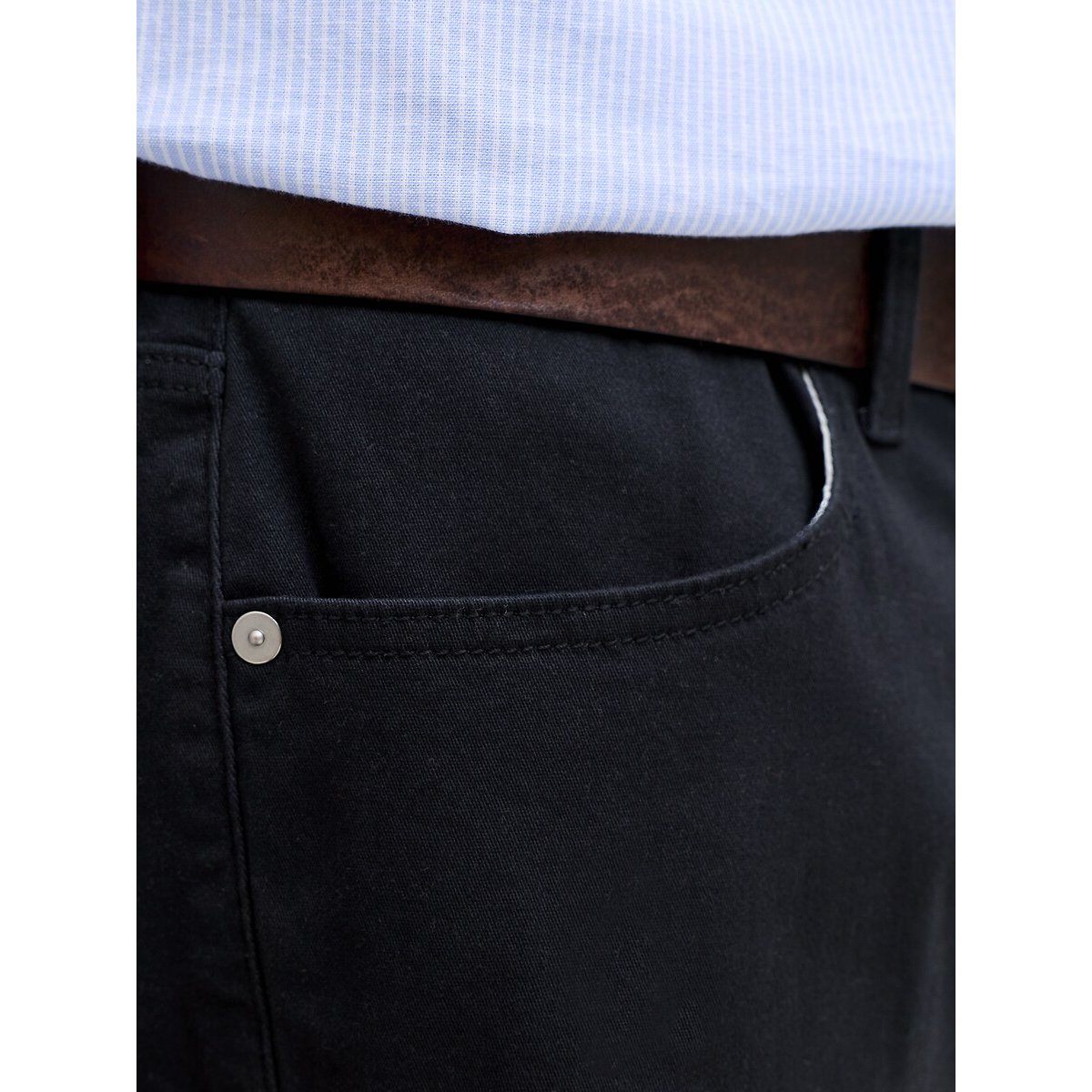 Short met omslag donkerblauw, JACK & JONES