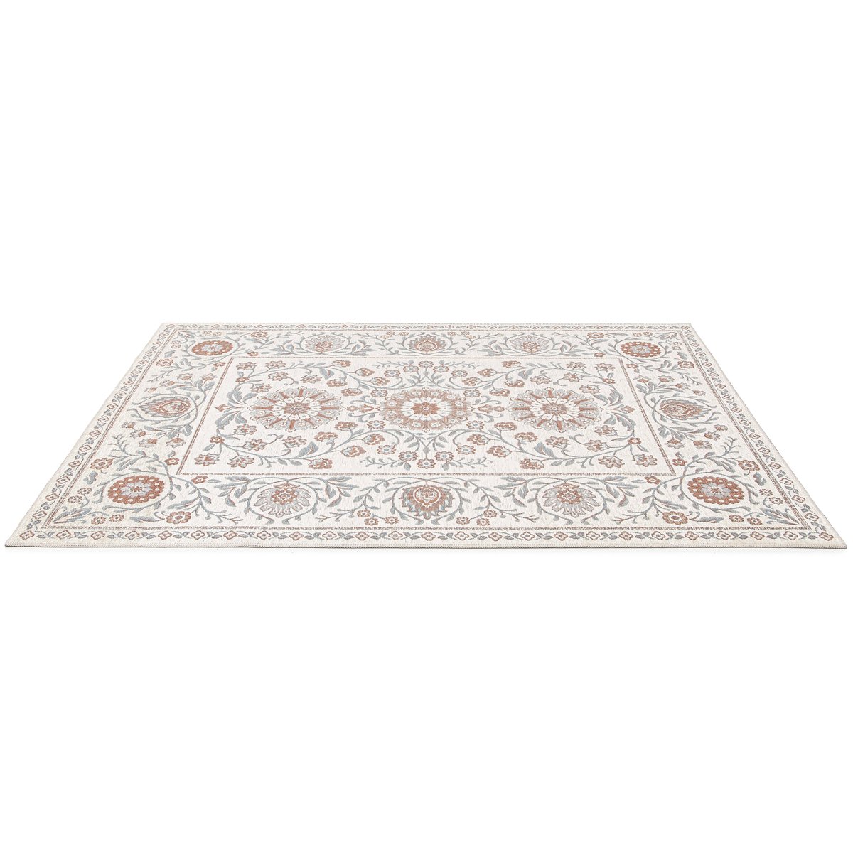 Tapis design en fibres recyclées MONCEAU beige sable, AFK LIVING