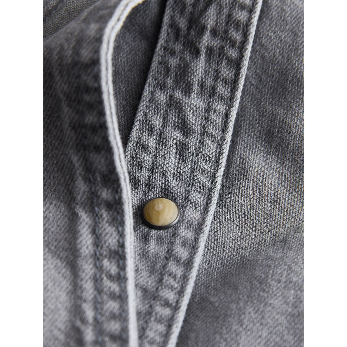Robe chemise longue en denim gris, NEXT