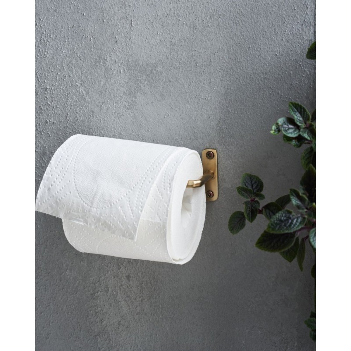 Distributeur de papier toilette mural métal  Welo laiton, HOUSE DOCTOR