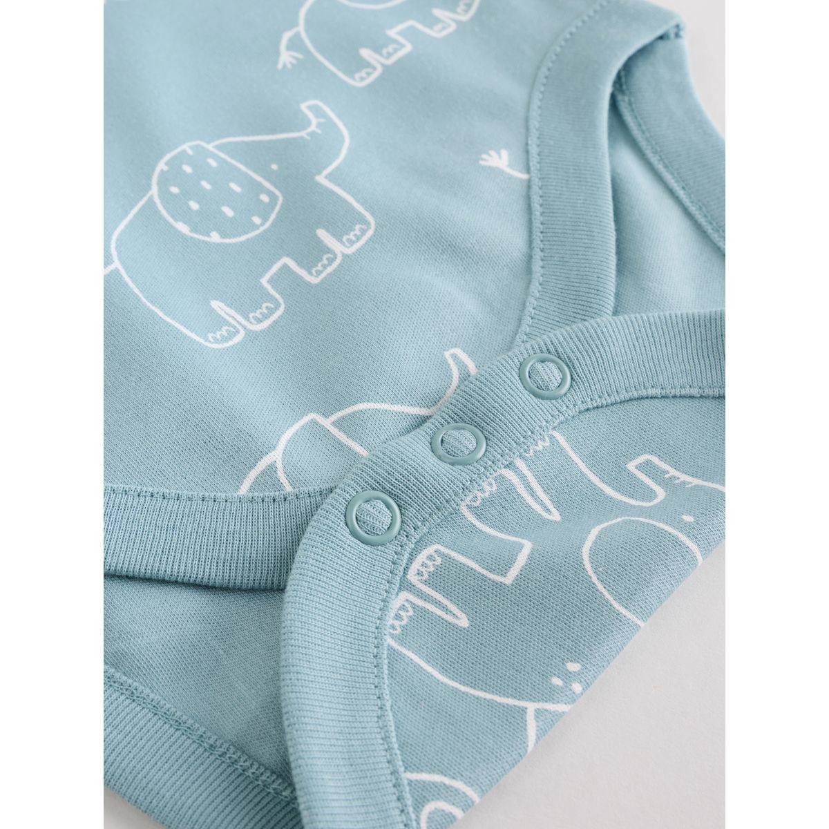 Body manches longues éléphant bébé, lot de 5 bleu, NEXT