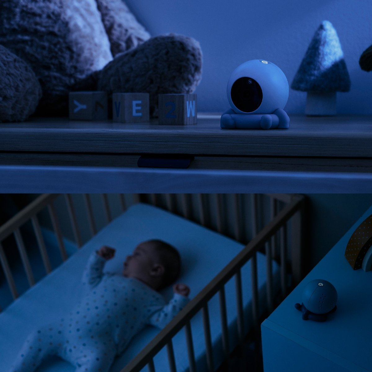 Caméra Additionnelle babyphone Yoo Roll bleu clair, BABYMOOV