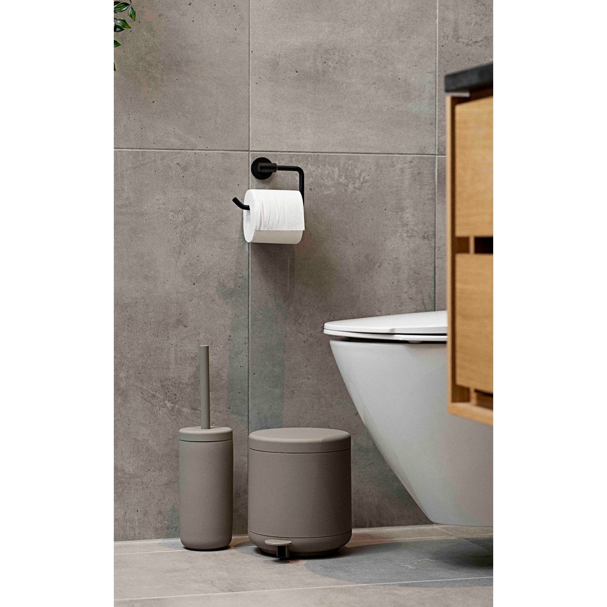 Brosse de toilette UME taupe, ZONE DENMARK