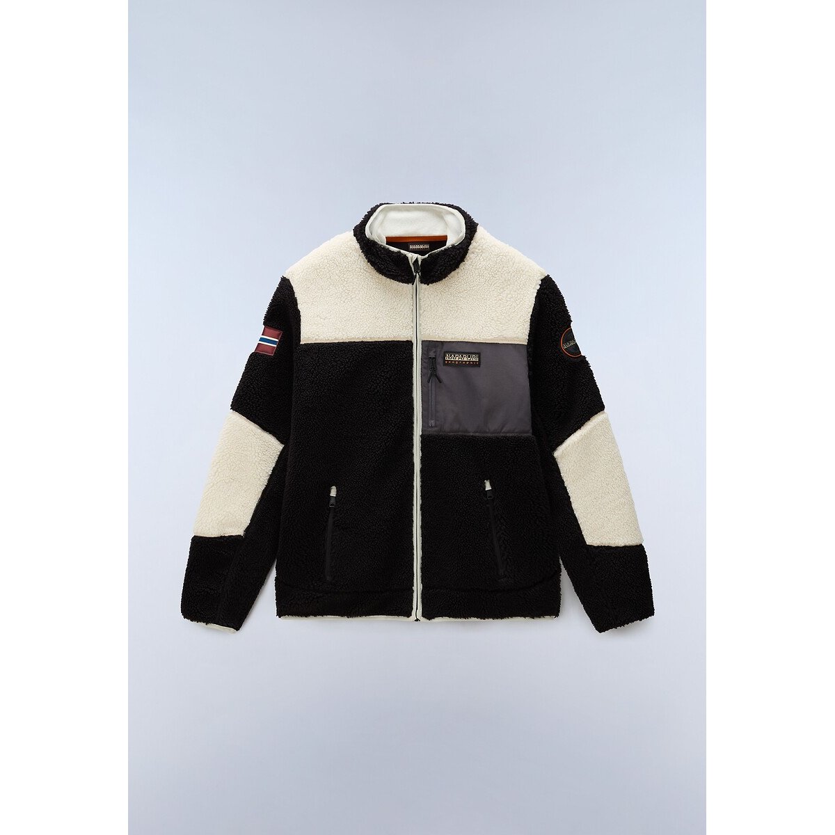 Polaire zippée, YUPIK noir/blanc, NAPAPIJRI