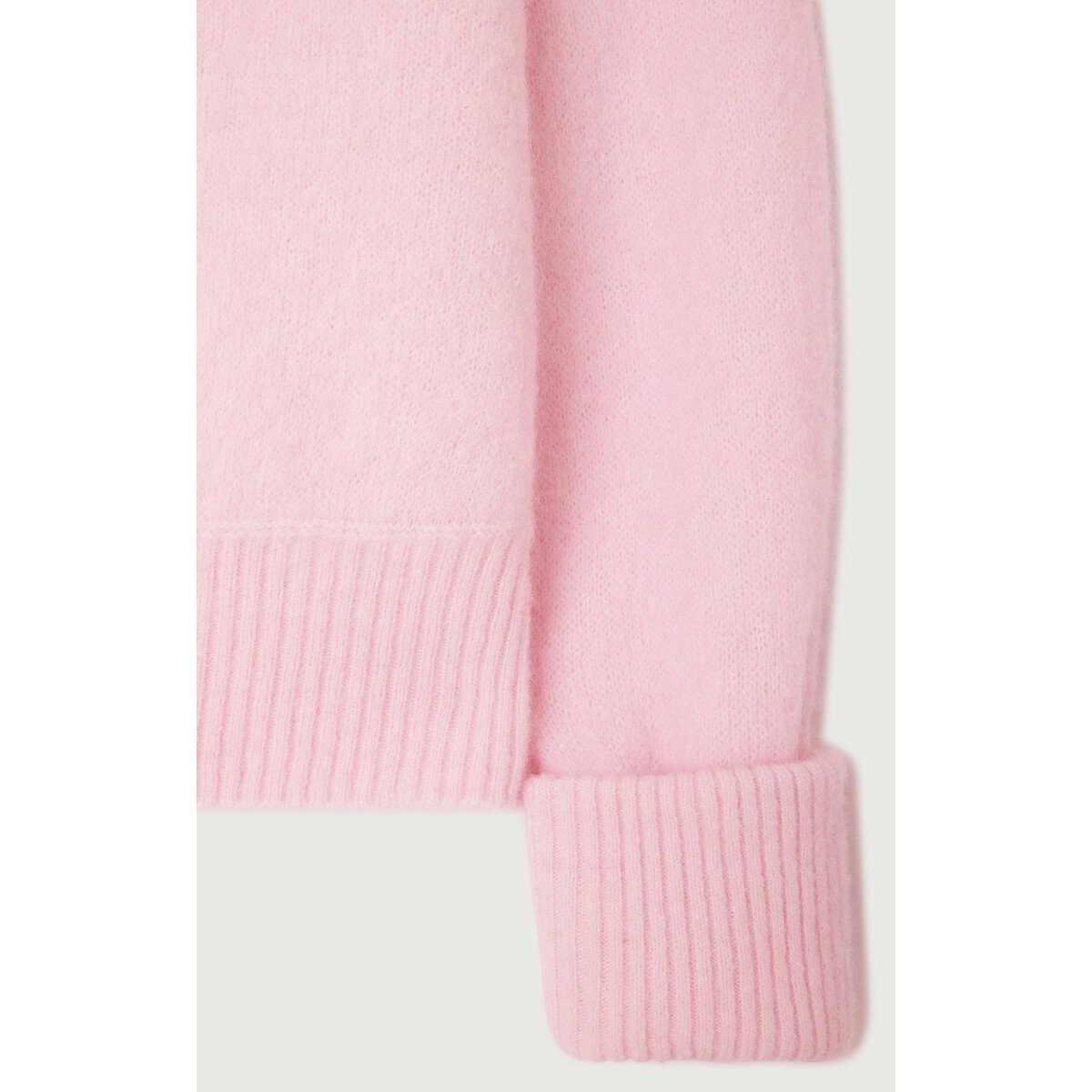 Pull manches longues col bateau VITOW rose dragée, AMERICAN VINTAGE