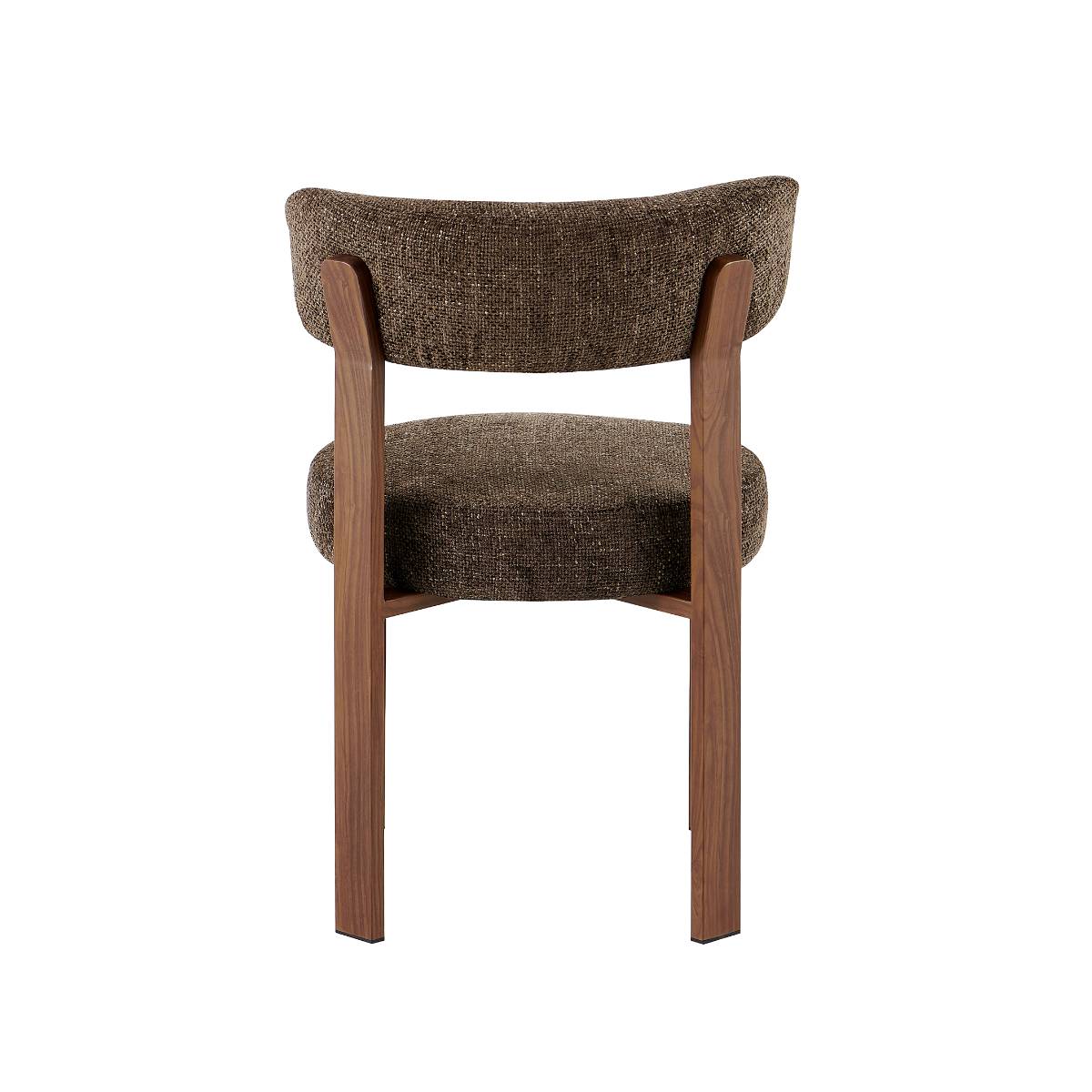 Chaise en tissu MANON marron, MADE IN MEUBLES