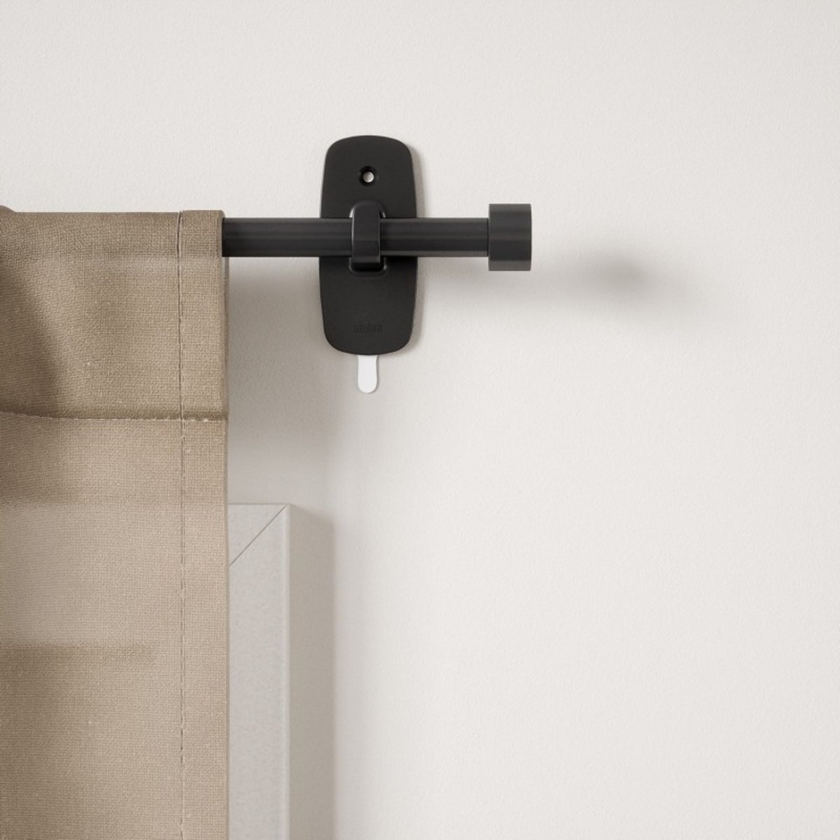 Tringle à rideaux auto-adhésive Cappa ADHERA noir, UMBRA
