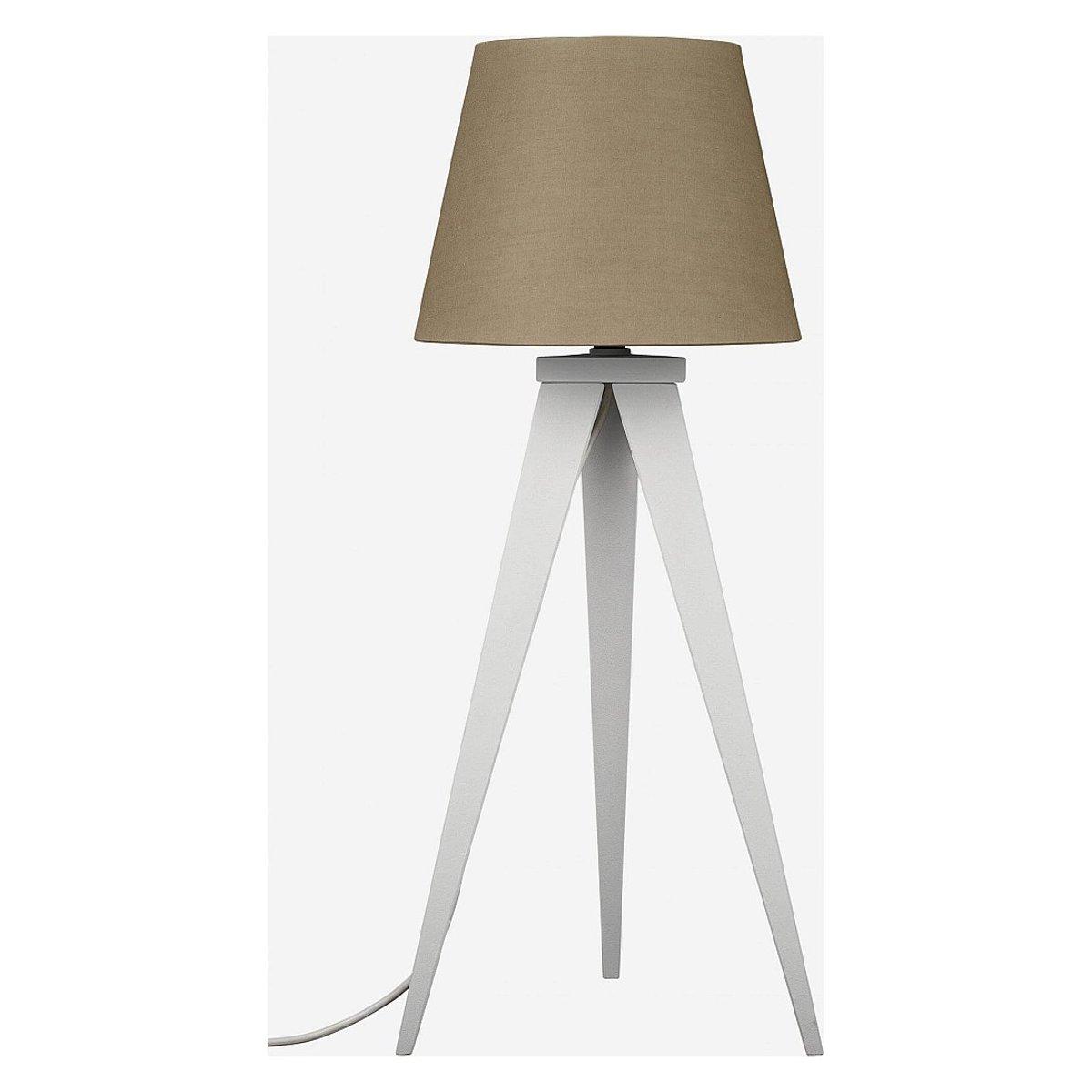 Pied de lampe en métal YVES blanc, HABITAT