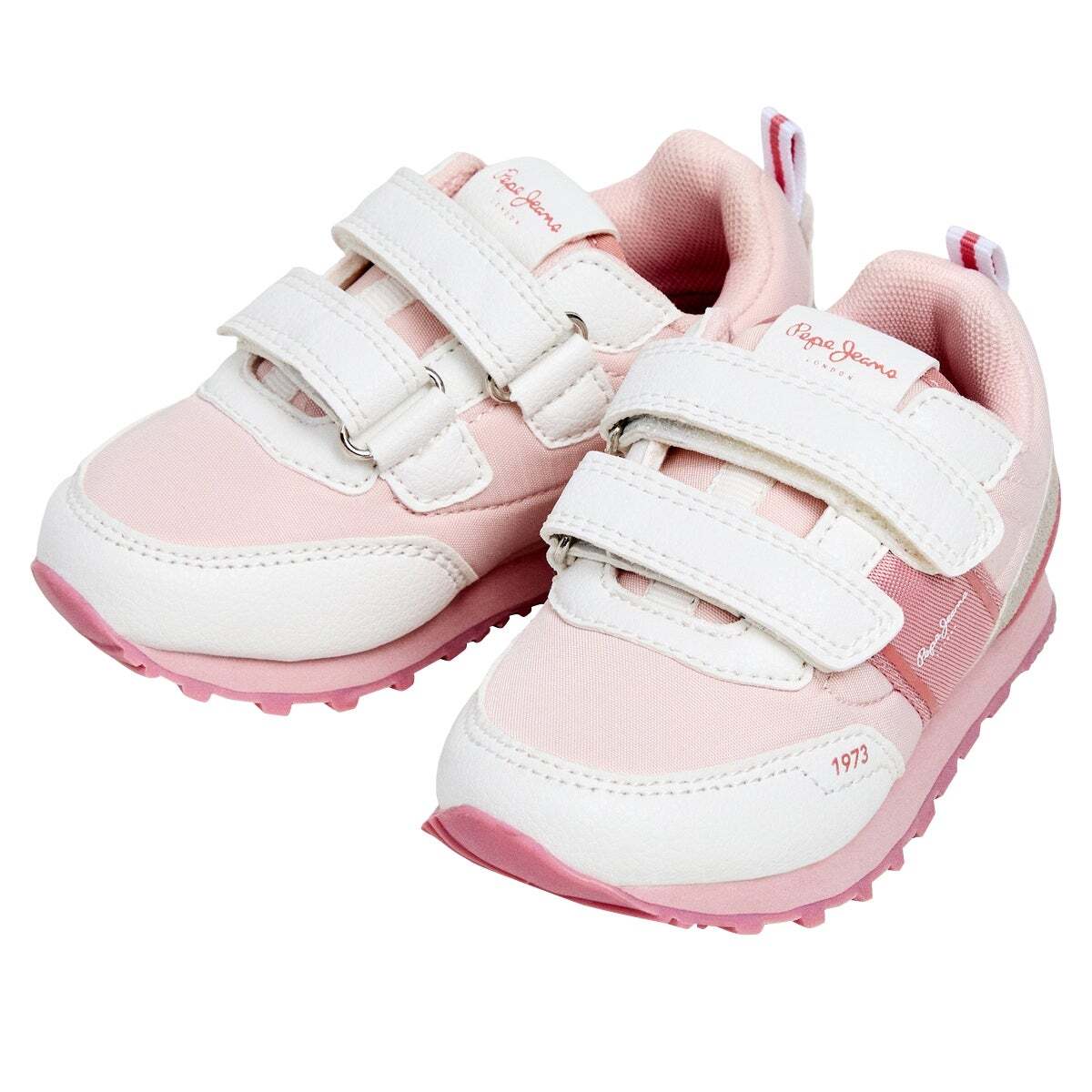 Baskets Running Avec Fermeture Velcro blanc cassé, PEPE JEANS
