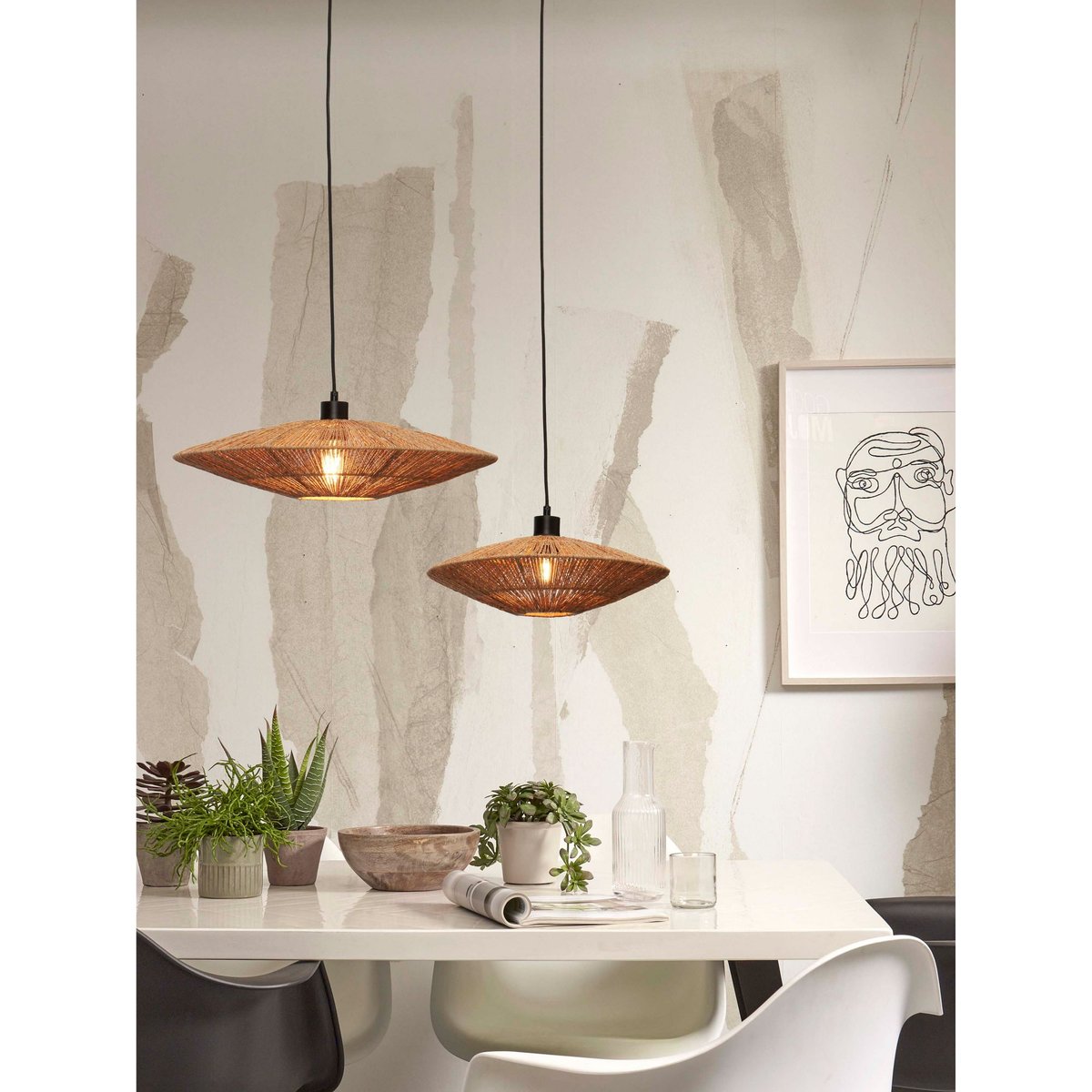 Suspension Jute IGUAZU marron, GOOD & MOJO