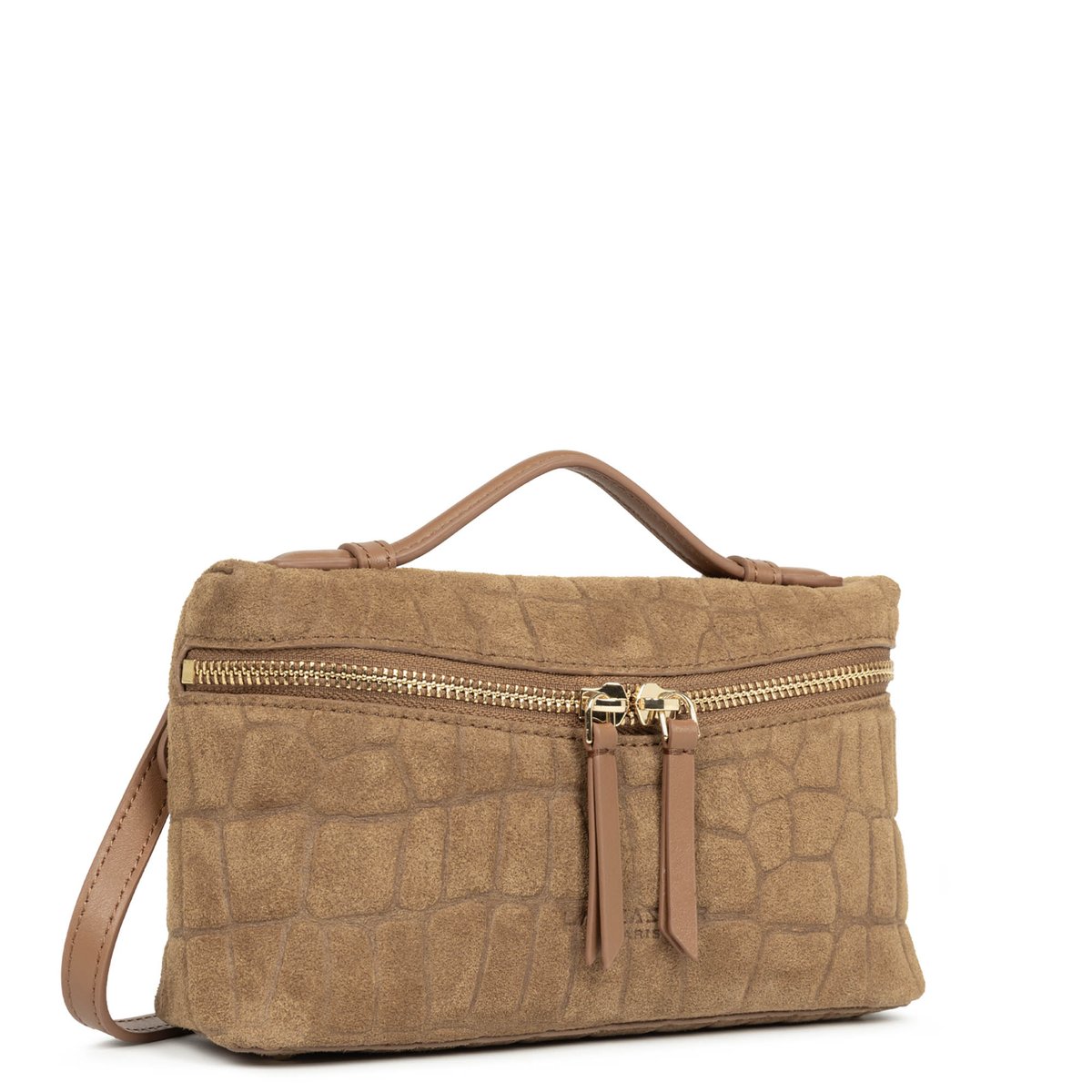 Petit sac boite SUÈDE EXO moka, LANCASTER