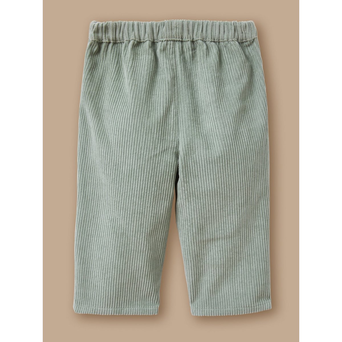 Pantalon en velours festonné vert pastel, CYRILLUS