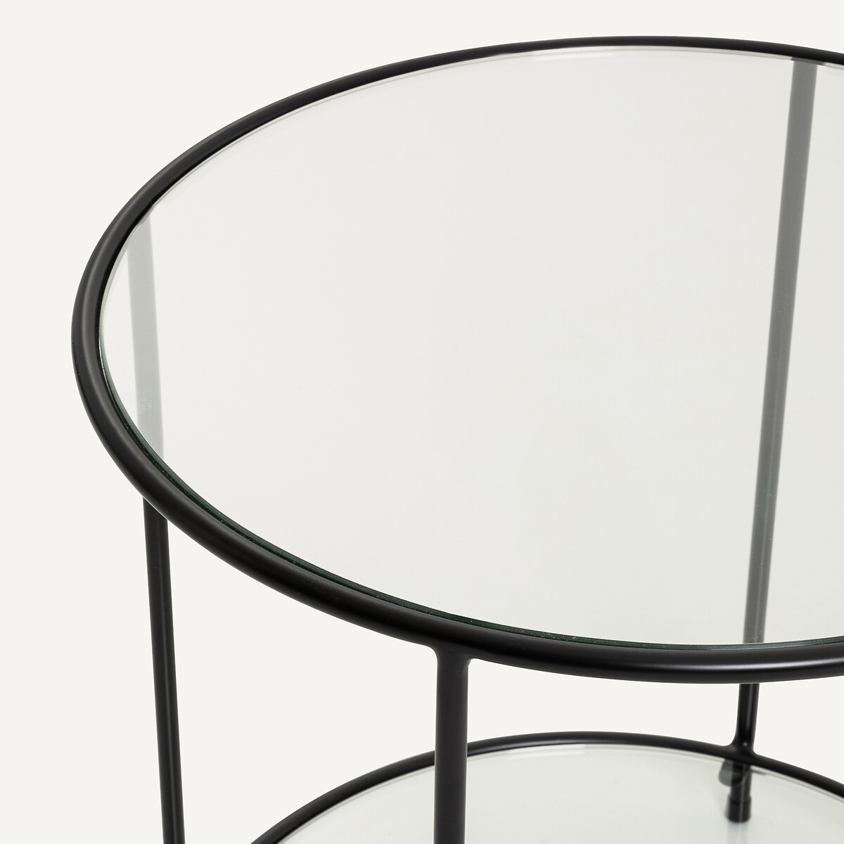 Mesa de apoio em vidro temperado, Sybil preto , AM.PM