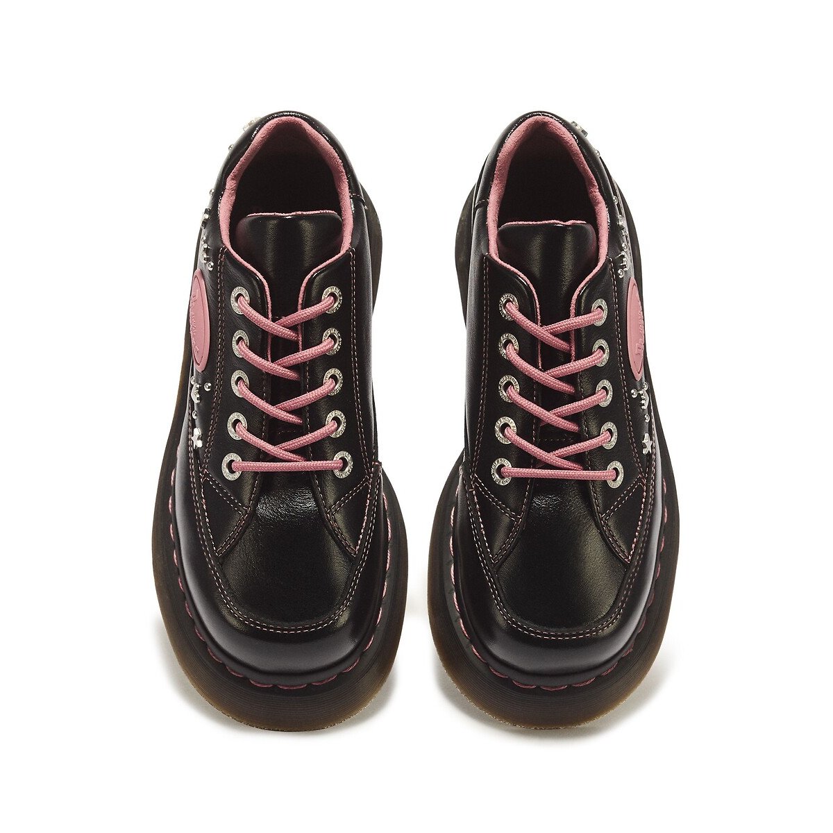 Derby in pelle, Buzz Milled Gloss nero , DR. MARTENS
