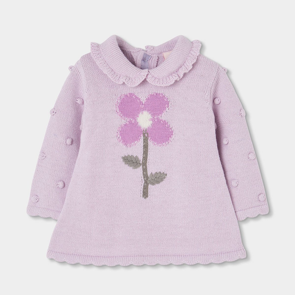 Robe bébé imprimée de fleur violet, BOBOLI