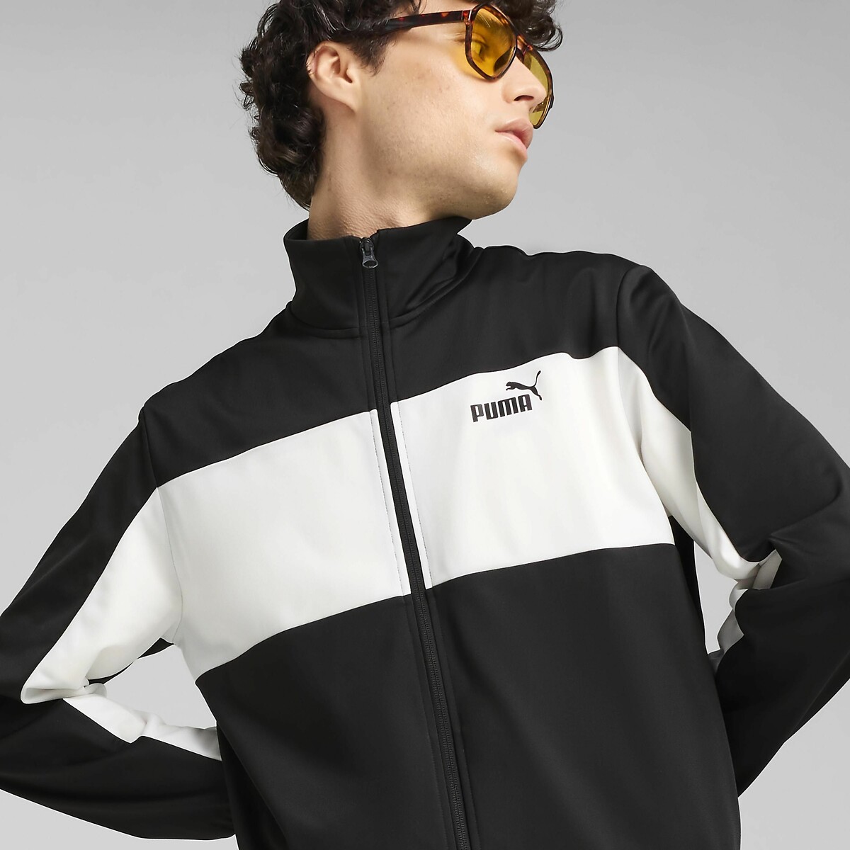 Ensemble de survêtement colorblock noir, PUMA
