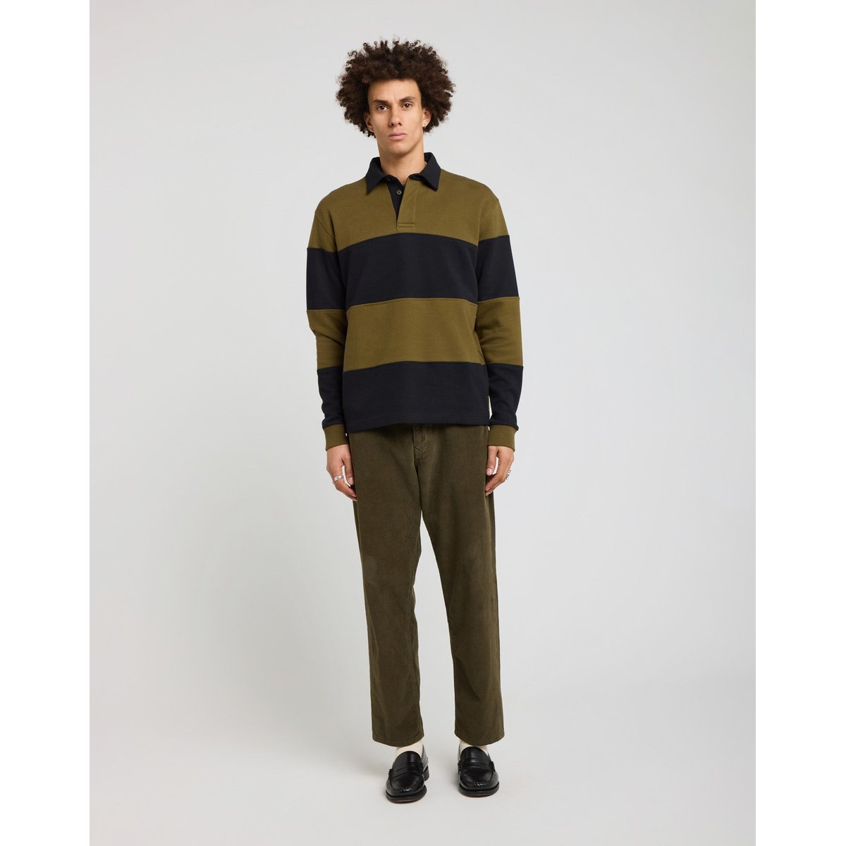POLO OLIVE marron|bleu royal, PULLIN