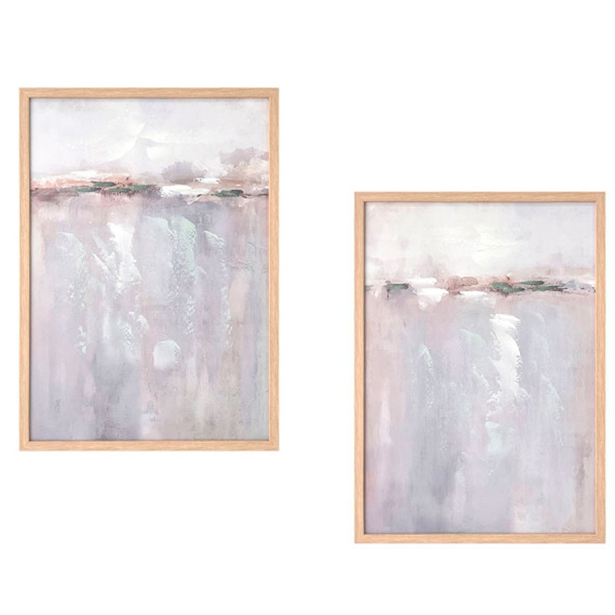 Set de 2 cadres décoratifs port 50x70cm bois, WADIGA
