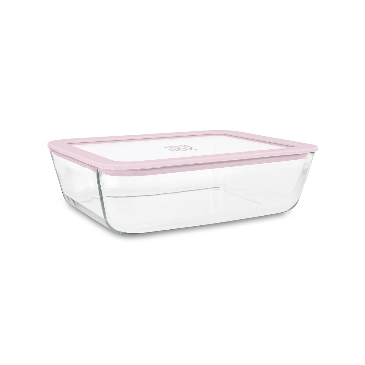 Boite hermétique rectangulaire en verre 1550ml, PRESSBOX lavande, MENASTYL