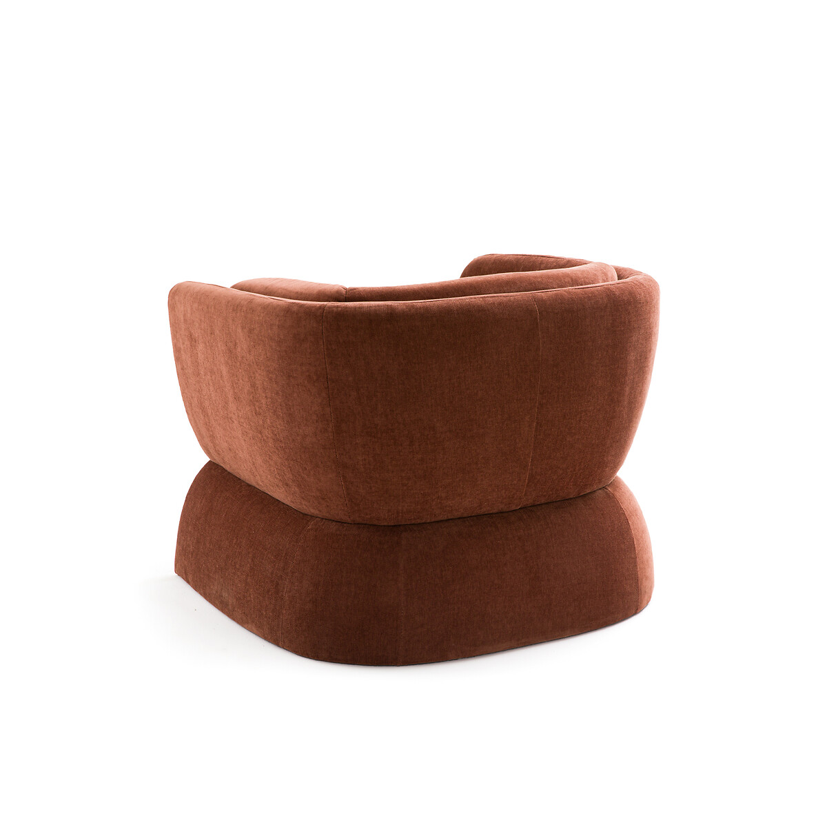 Fauteuil tissu texturé, Hunga terracotta, LA REDOUTE INTERIEURS