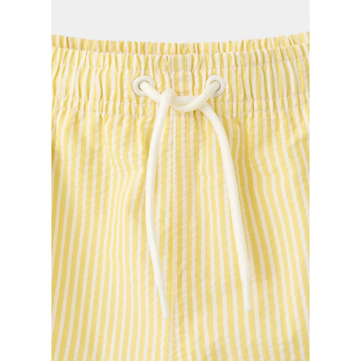 Maillot de bain rayures seersucker jaune, MANGO KIDS