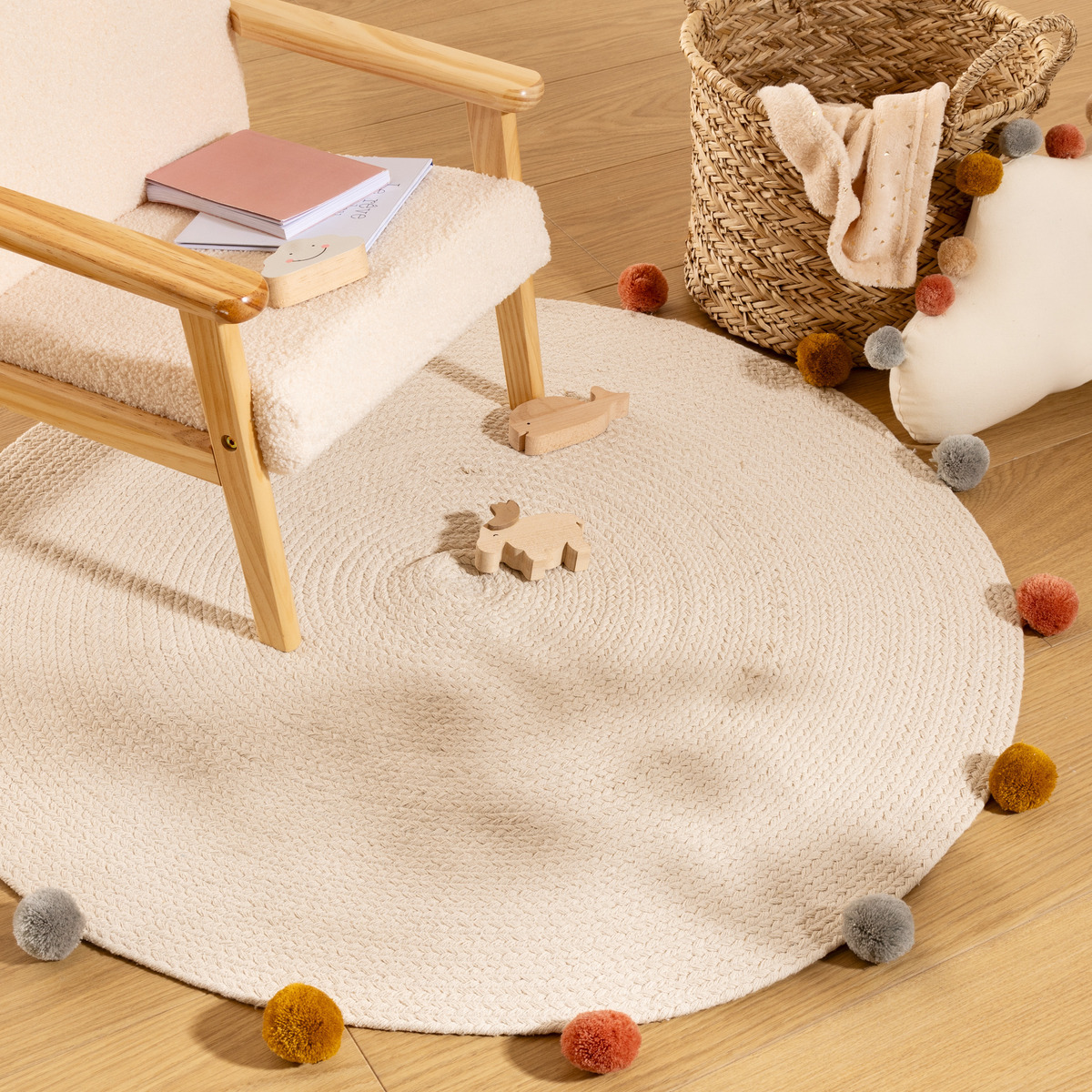 Tapis enfant ARLEQUIN beige, ATMOSPHERA FOR KIDS