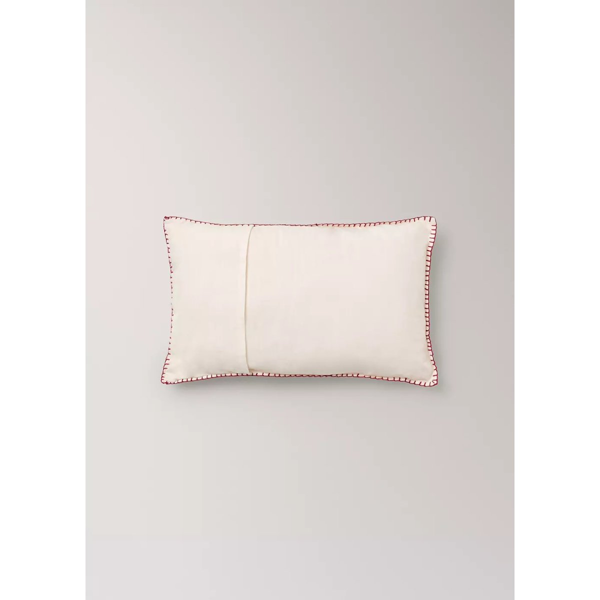 Coussin de Noël brodé 28 x 20 cm rouge, MANGO HOME