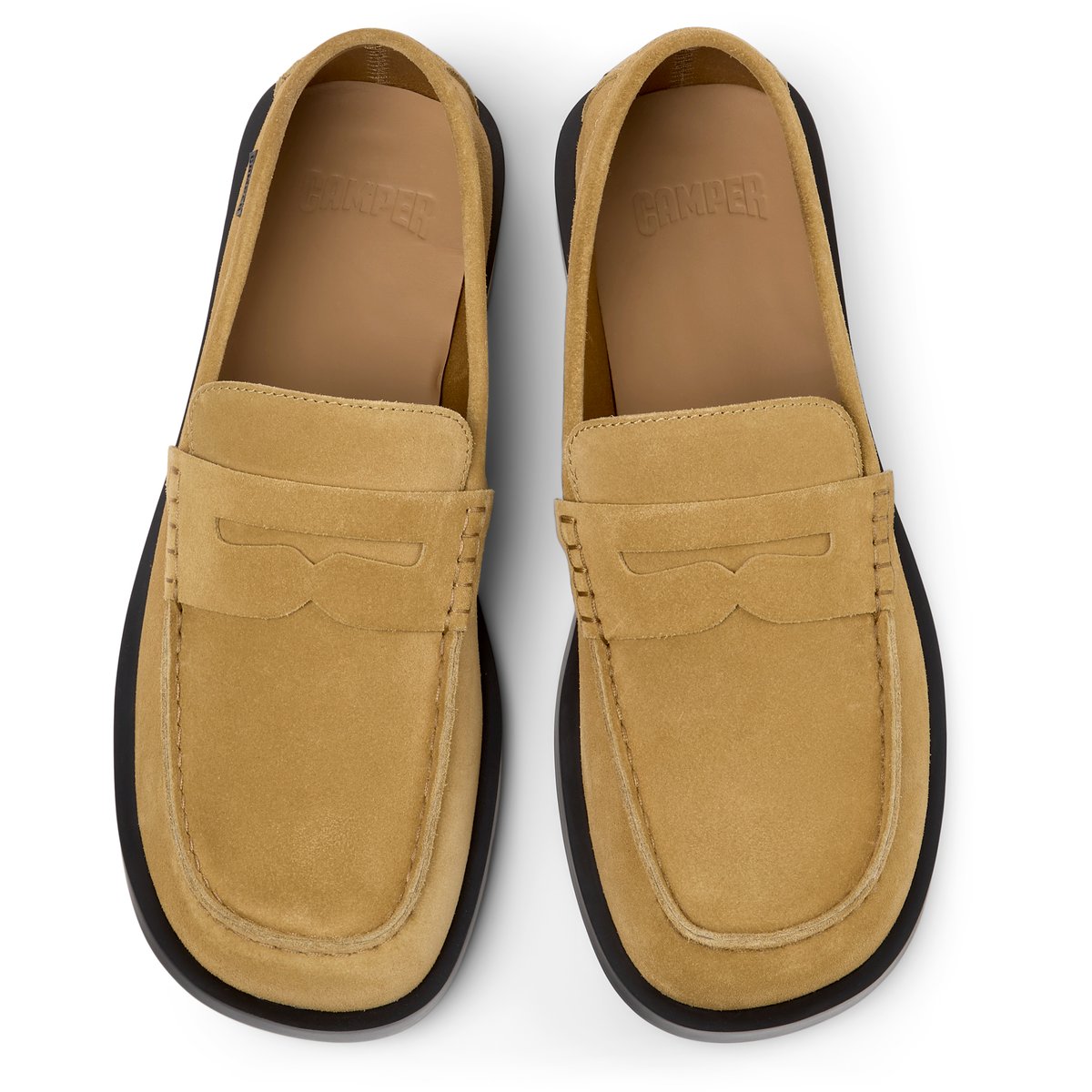 Mocassins Cuir DON marron moyen 1, CAMPER