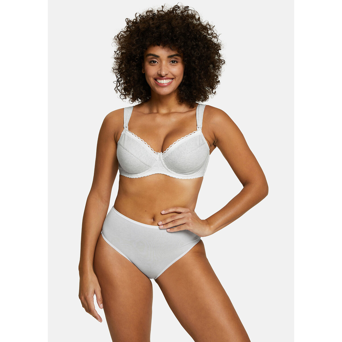 Soutien-gorge allaitement New Calin gris chiné, SANS COMPLEXE