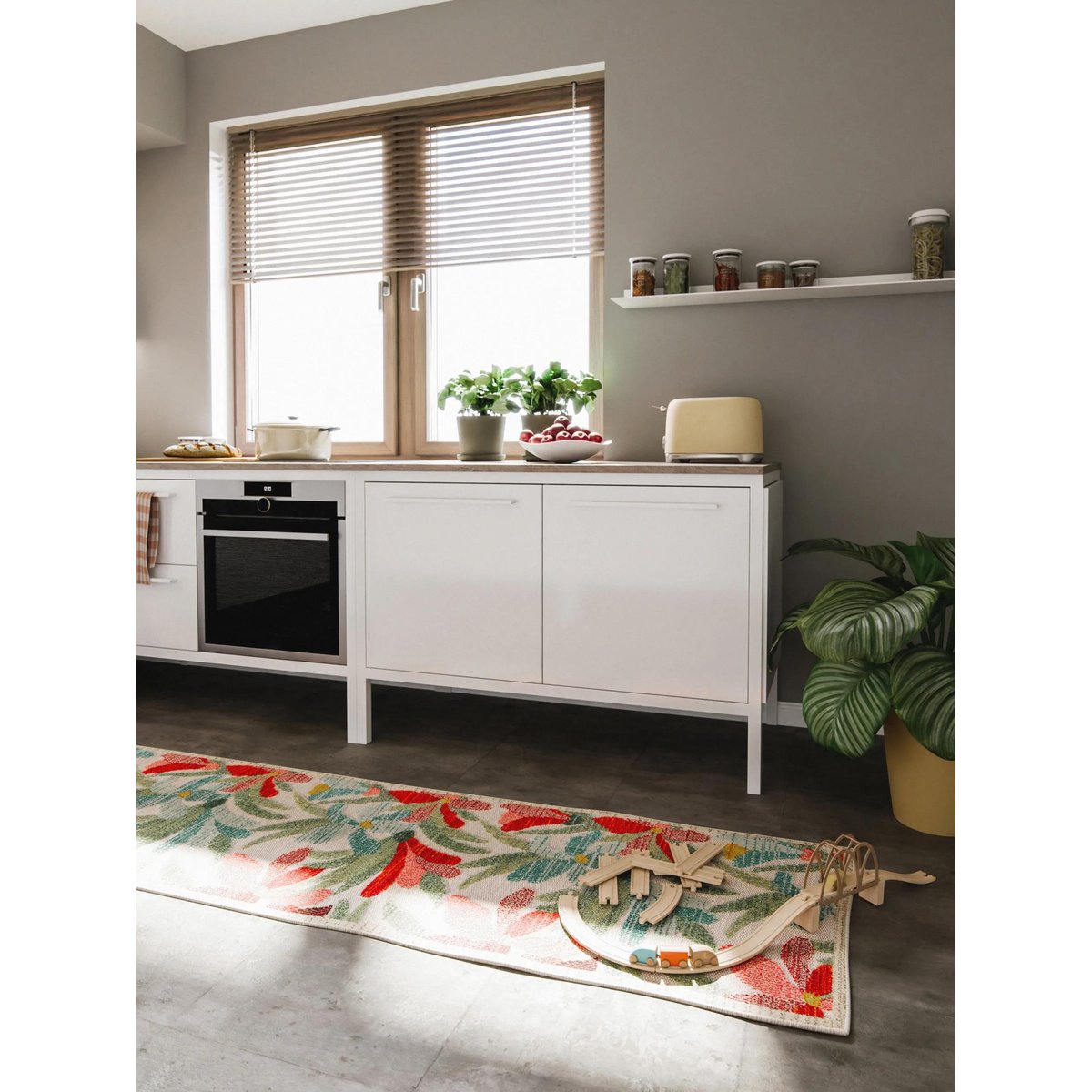 Tapis de couloir d'extérieur & intérieur NOELIA multicouleur, BENUTA