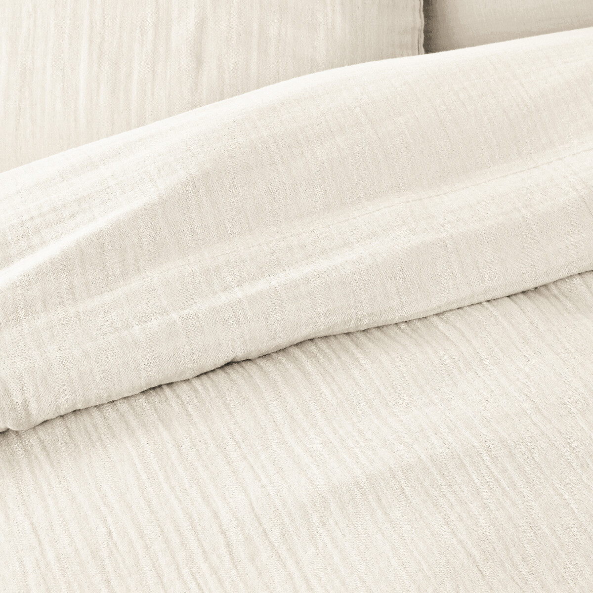Kumla Children's Plain Cotton Muslin Duvet Cover ecru , LA REDOUTE INTERIEURS