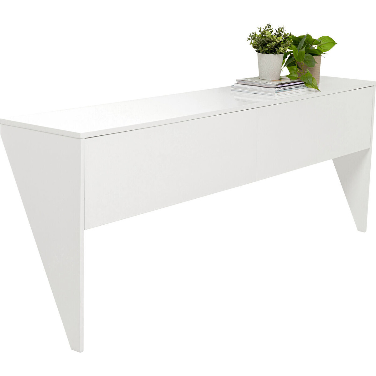 Console High Heel 200cm blanc blanc, KARE DESIGN