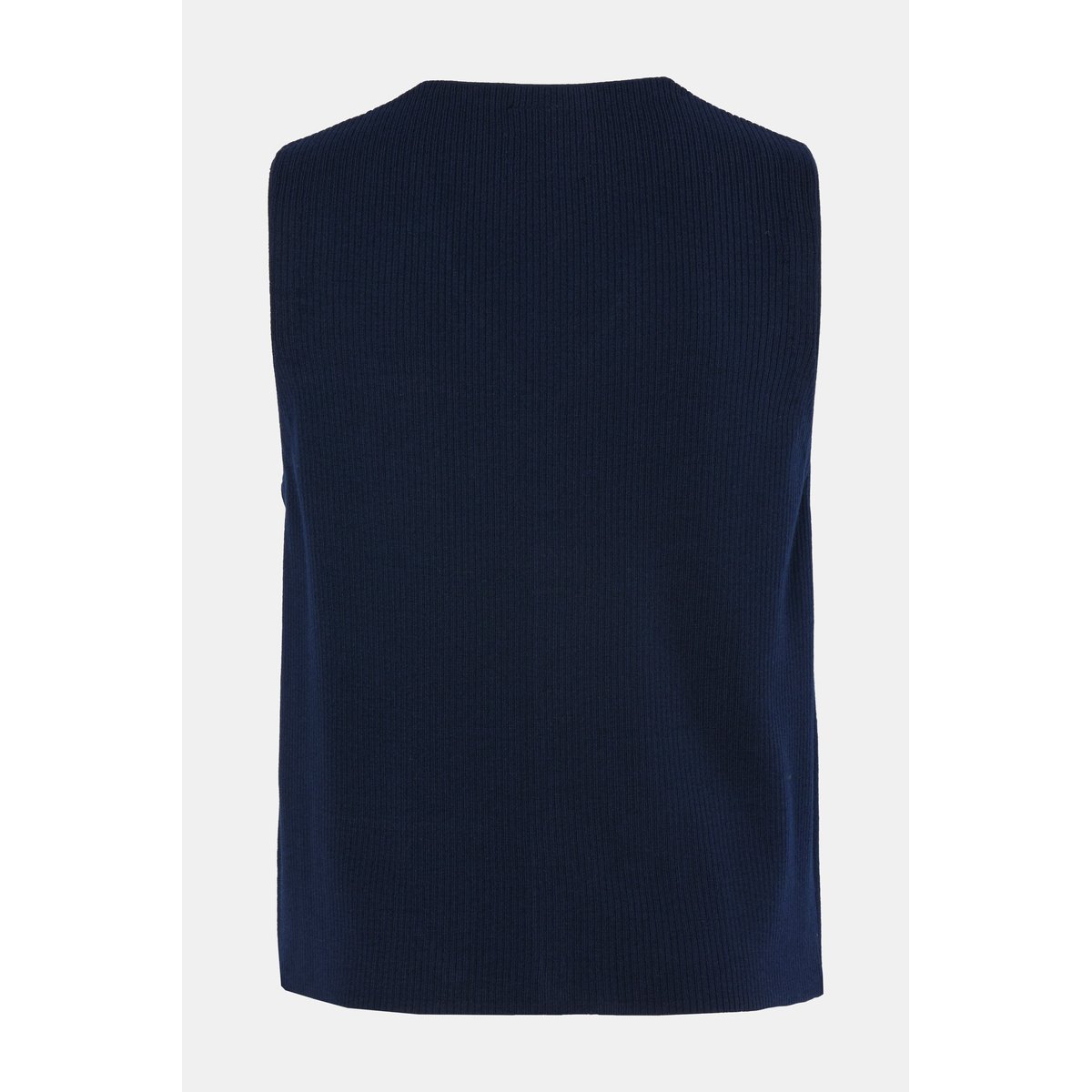Gilet en maille encolure en V bleu marine, JP1880