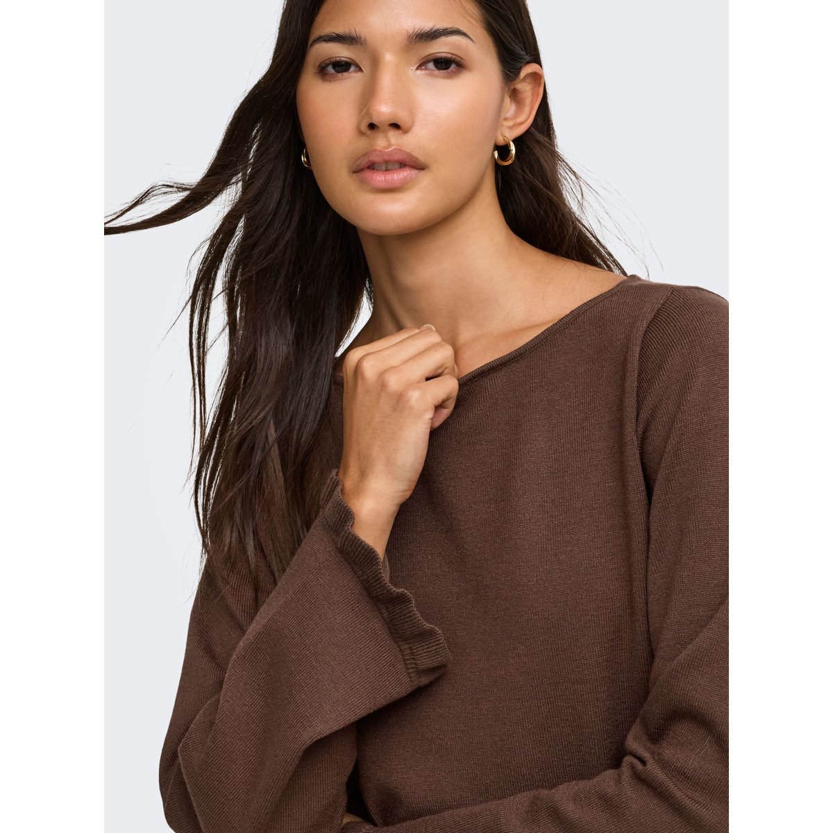 Pull En Maille coffee bean, ONLY
