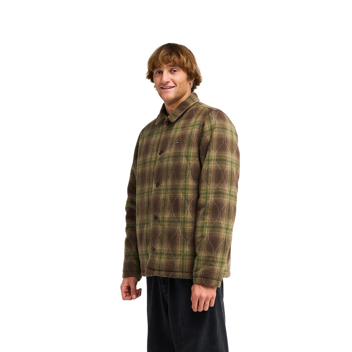 Veste à carreaux isolante HILLS marron dark cedar, BILLABONG