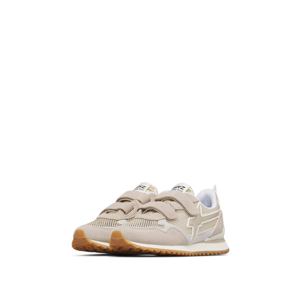 Baskets en daim et tissu technique JET VL-J. beige-or, W6YZ