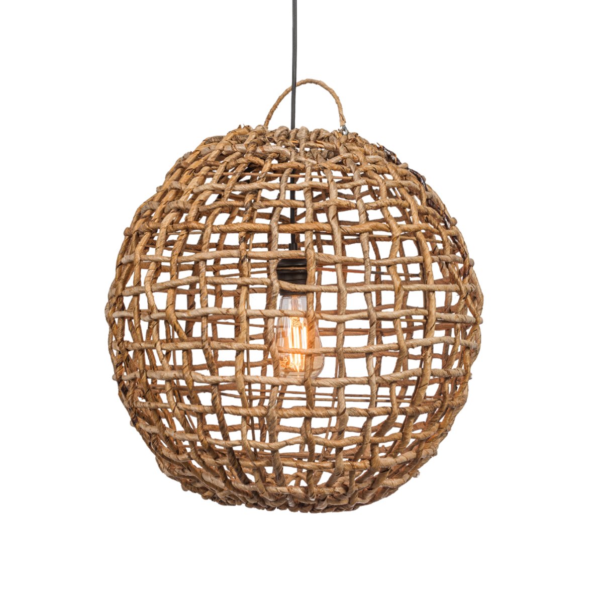 Suspension en feuilles de bananier SNOOP naturel, HYDILE