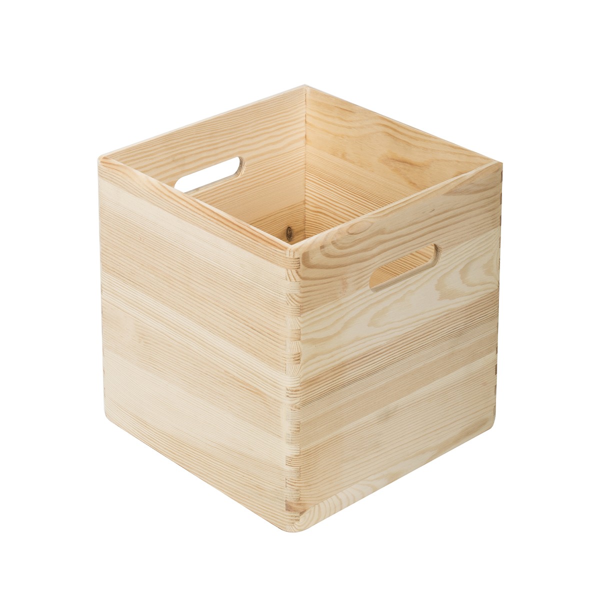 Cube en pin massif - L30 x H30 cm bois clair, CALICOSY