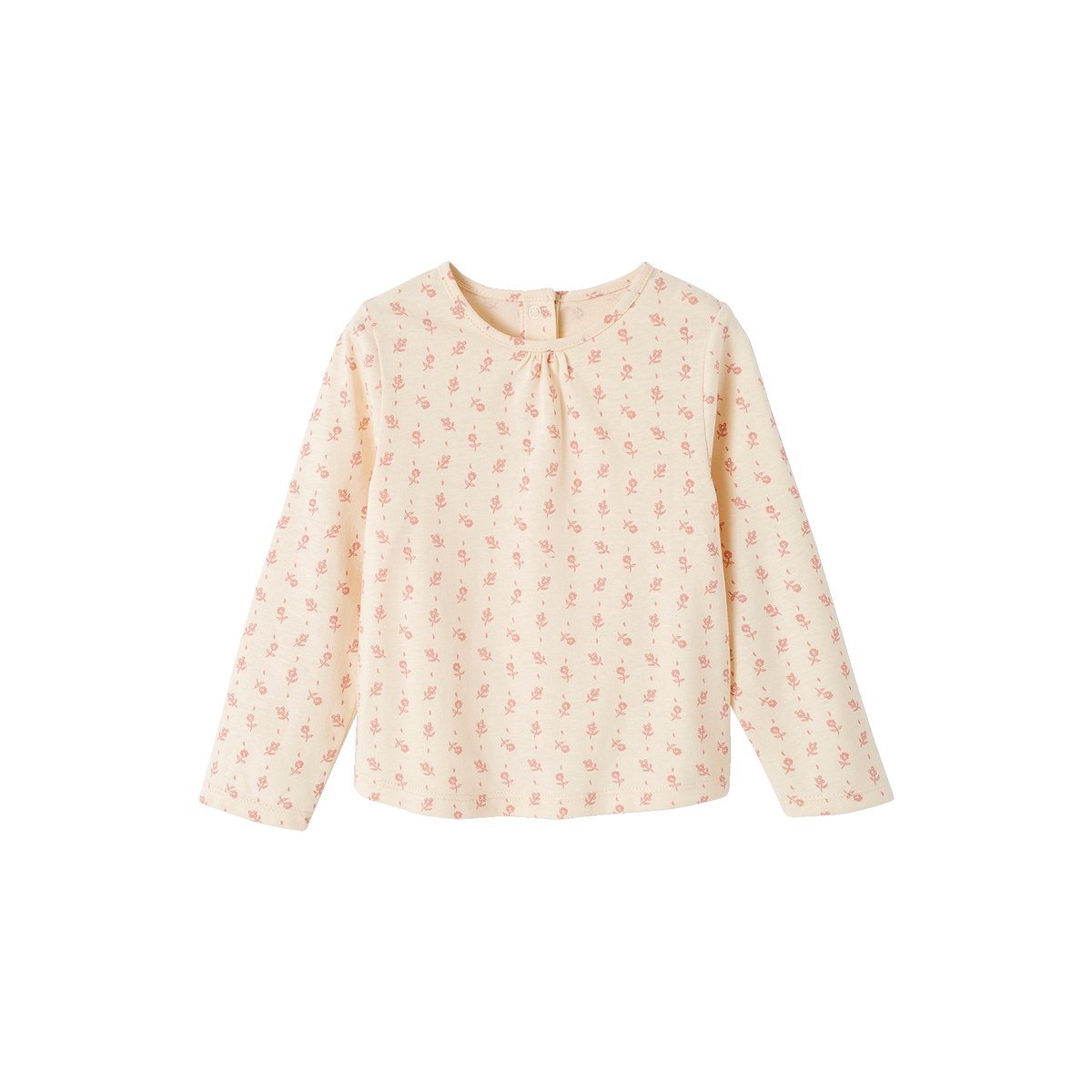 Ensemble 4 pièces bébé : T-shirt + short + pull + collant ART SCHOOL vieux rose, VERTBAUDET