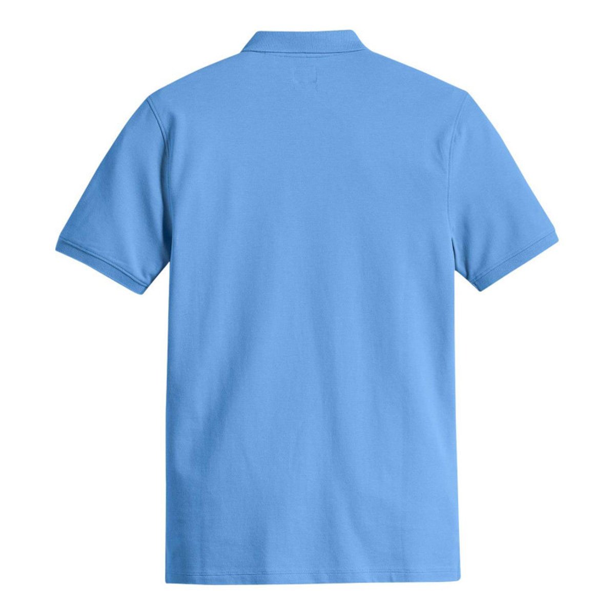 Polo en coton bleu en maille piquée avec une coupe slim et un col boutonné bleu, LEVI'S