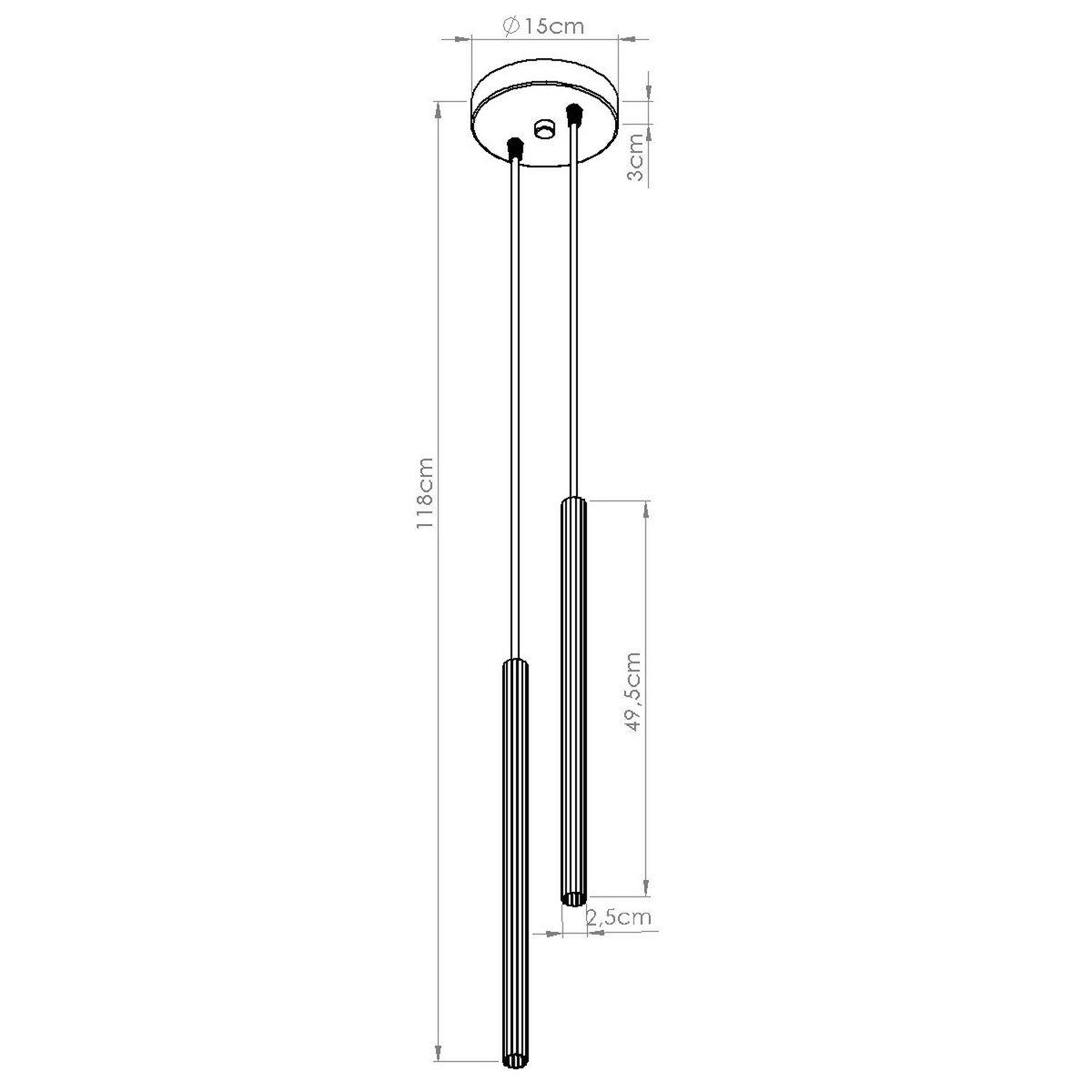 Suspension Acier Beige G9 2 Arche beige, EDEN