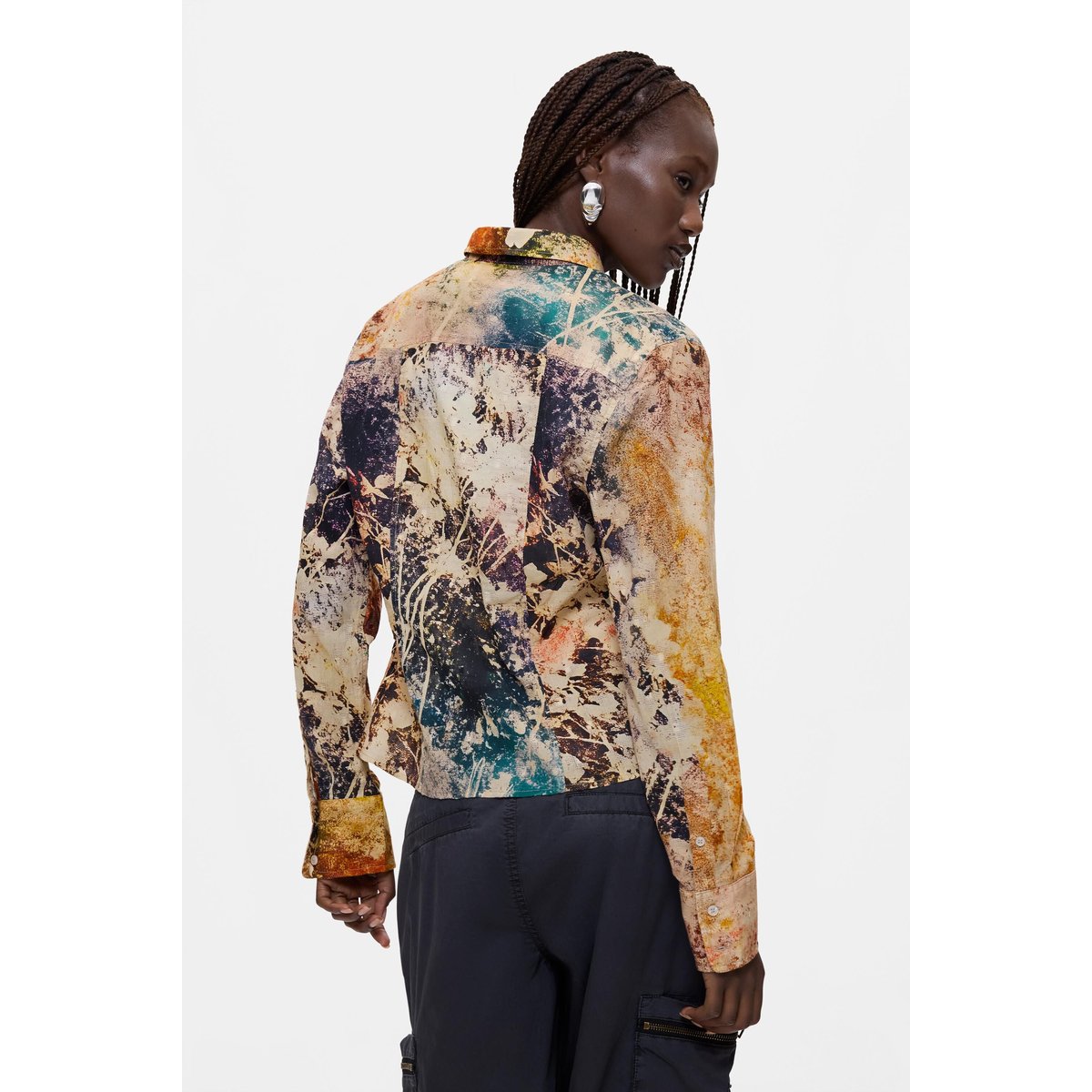 Chemise imprimée bleu, DESIGUAL