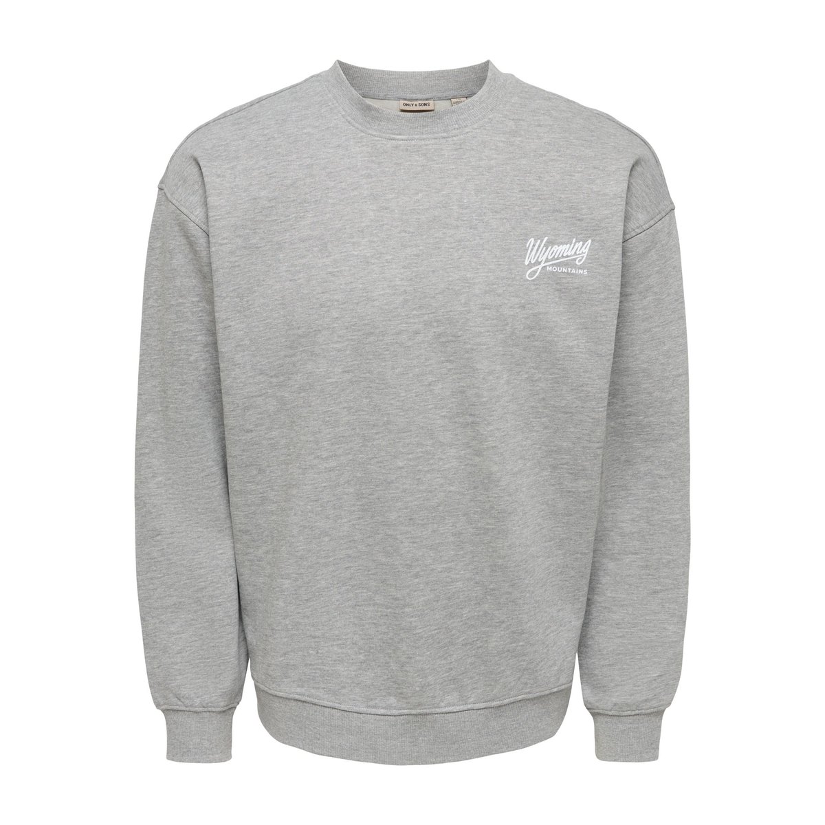 Sweat-Shirt dark grey melange 1, ONLY & SONS